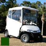 EZGO-Yamaha-Club Car - Red Dot 3-Sided Green Over-The-Top Soft Enclosure
